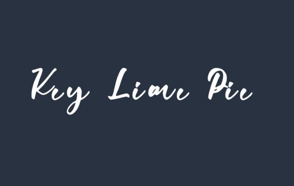 A Handwritten Font with Editorial Heart: Key Lime Pie for Thoughtful Layouts