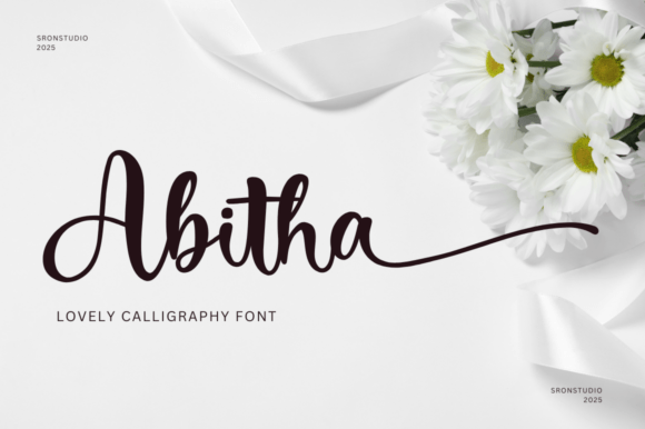 Abitha: A Lovely Calligraphy Font for Small Business Branding