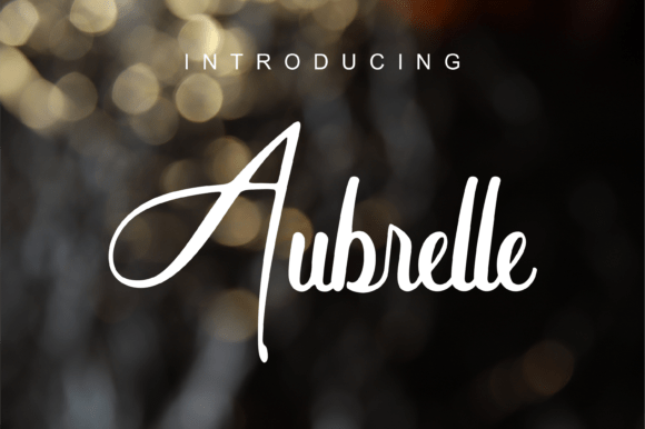Aubrelle Font: A Graceful Handwritten Typeface for Editorial Design