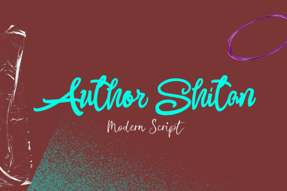 Author Shitan Font for Web Design