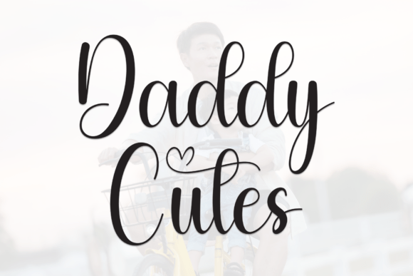 Daddy Cutes Font: Elegant Script for Digital Marketing