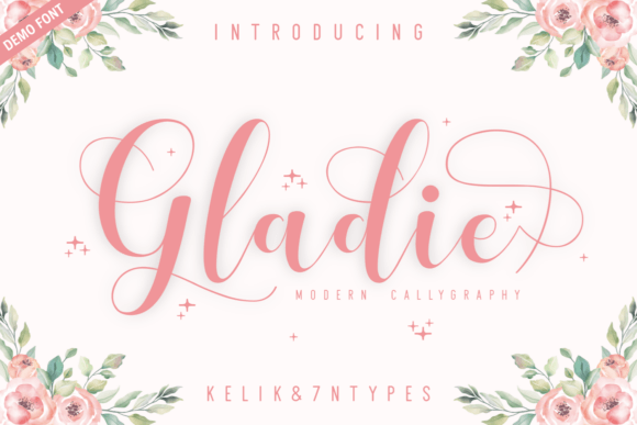 Gladie Demo: A Soft Script Font for Campaign Design
