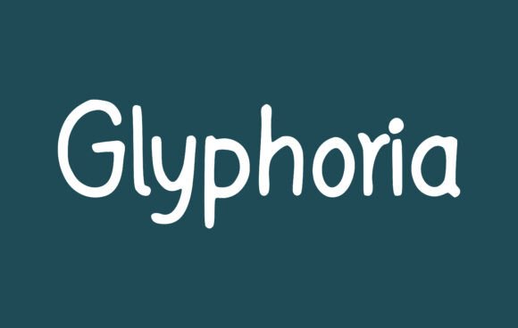 Glyphoria: A Handwritten Font with Romantic Charm for Modern Web Design