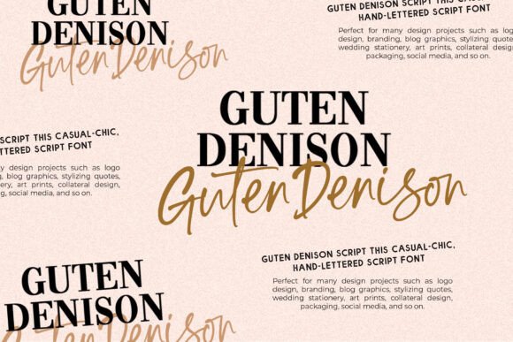Guten Denison: A Script Font Built for Modern Marketing