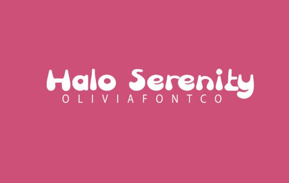 Halo Serenity Font for Handmade Crafters and Shops