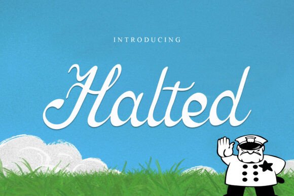 Halted: A Elegant Script for Branding