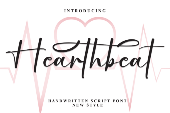 Hearthbeat: A Script Font for Handmade Product Designs