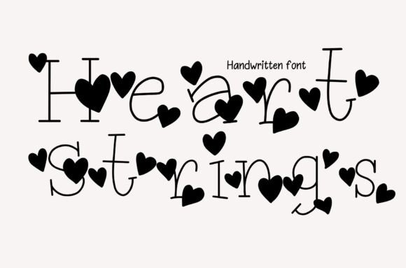 Heartstrings Font: Whimsical Charm for Small Business Branding