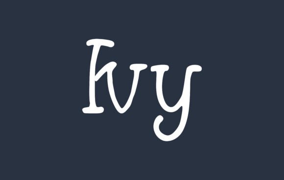 Ivy Font: A Handwritten Script for Crafters and Product Makers