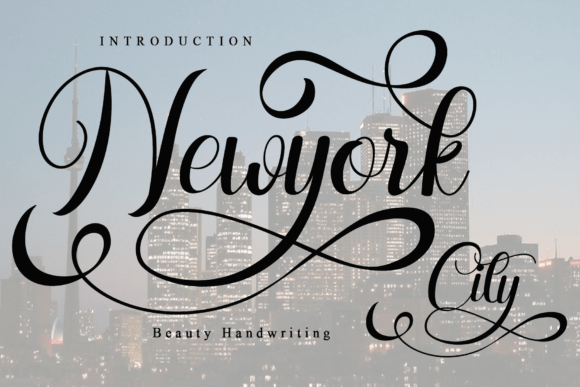 Newyork City: A Script Typeface for Web and Brand Design