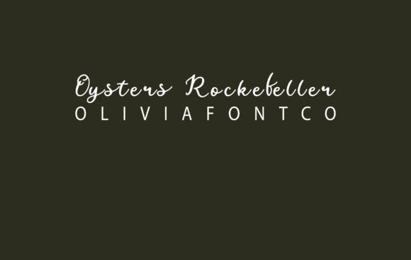 Oysters Rockefeller: A Handwritten Font to Warm Your Brand