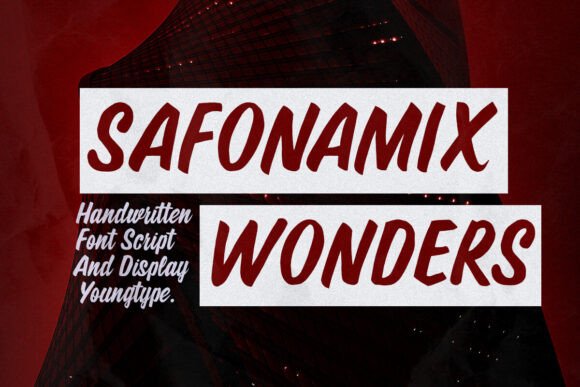 Safonamix Wonders: A Hand Brush Font That Brings Authentic Texture to Branding
