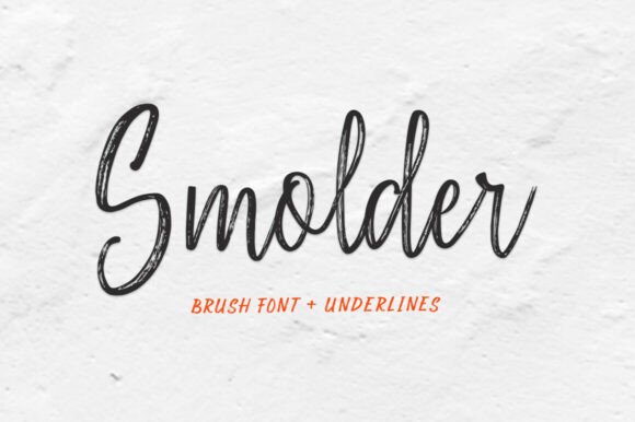 Smolder: A Bold Brush Font for Web Design