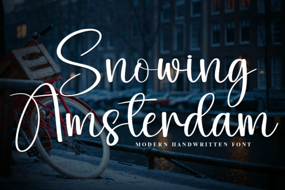 Snowing Amsterdam: The Script Font for Strategic Brand Content