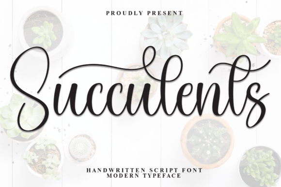 Succulents Font for Web Design