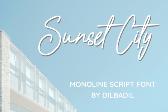 Sunset City Script Font for Polished Brand Visuals