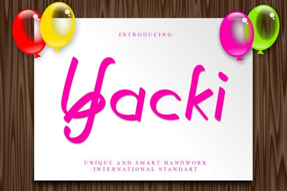 Yacki: A Creative Font for Makers